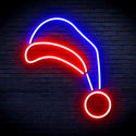 advpro-christmas-hat-ultra-bright-led-neon-sign-fnu0118 - Red & Blue