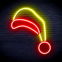 advpro-christmas-hat-ultra-bright-led-neon-sign-fnu0118 - Red & Yellow