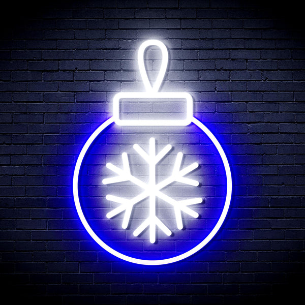 advpro-christmas-tree-ornament-ultra-bright-led-neon-sign-fnu0119 - White & Blue