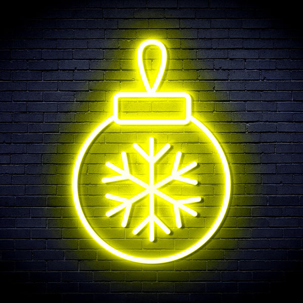 advpro-christmas-tree-ornament-ultra-bright-led-neon-sign-fnu0119 - Yellow