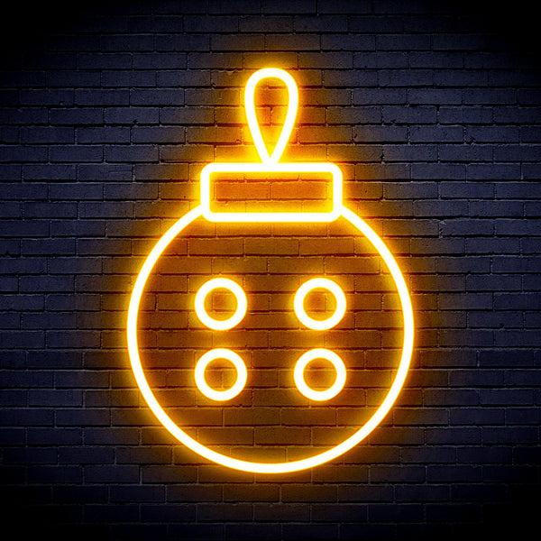 advpro-christmas-tree-ornament-ultra-bright-led-neon-sign-fnu0120 - Golden Yellow