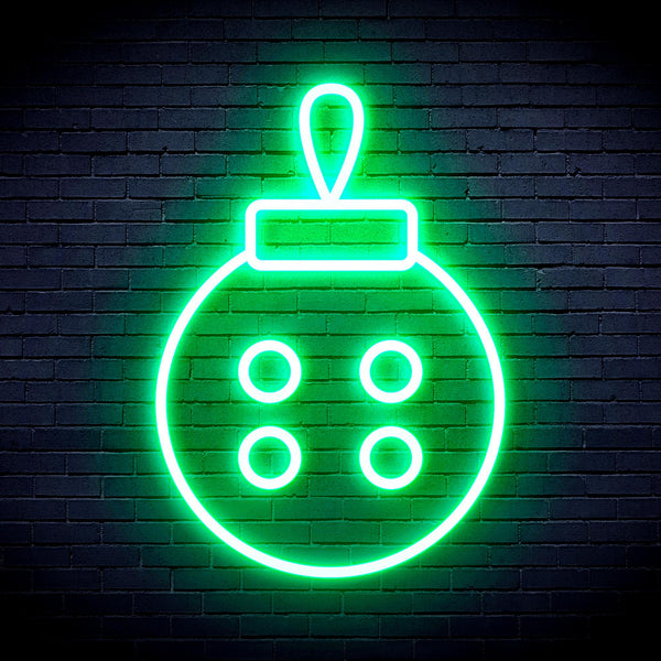 advpro-christmas-tree-ornament-ultra-bright-led-neon-sign-fnu0120 - Green
