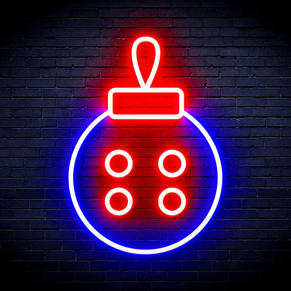 advpro-christmas-tree-ornament-ultra-bright-led-neon-sign-fnu0120 - Red & Blue