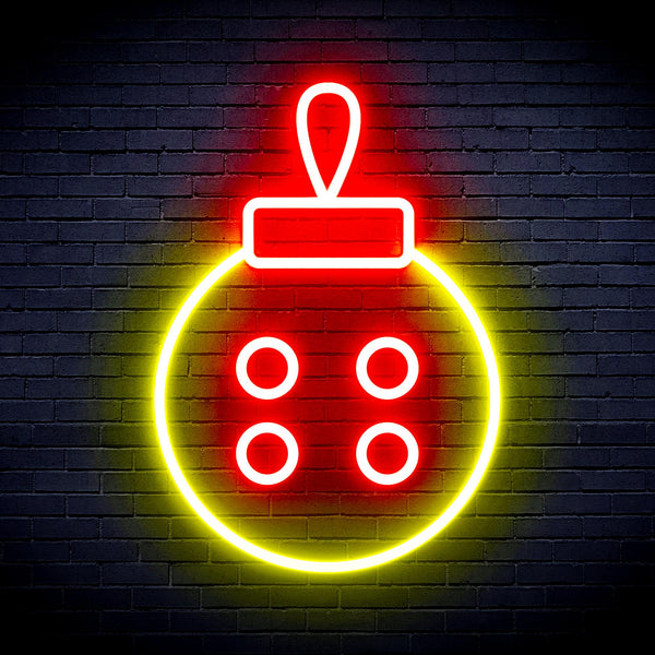 advpro-christmas-tree-ornament-ultra-bright-led-neon-sign-fnu0120 - Red & Yellow