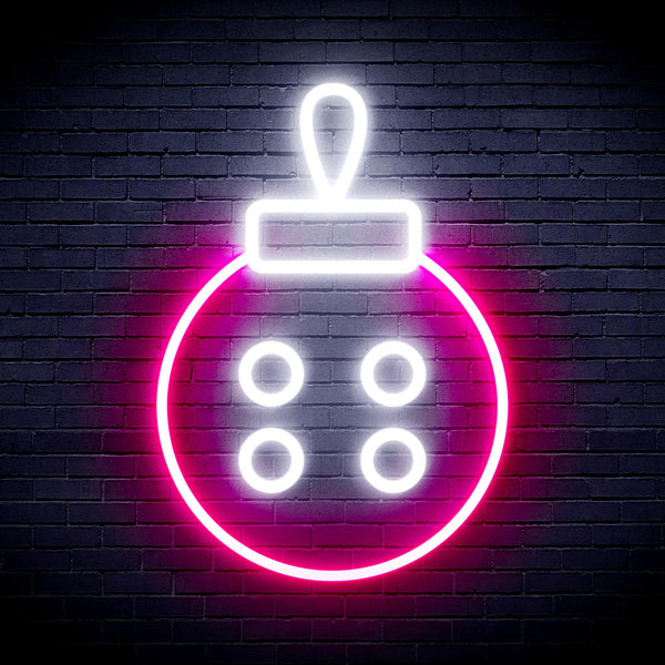advpro-christmas-tree-ornament-ultra-bright-led-neon-sign-fnu0120 - White & Pink