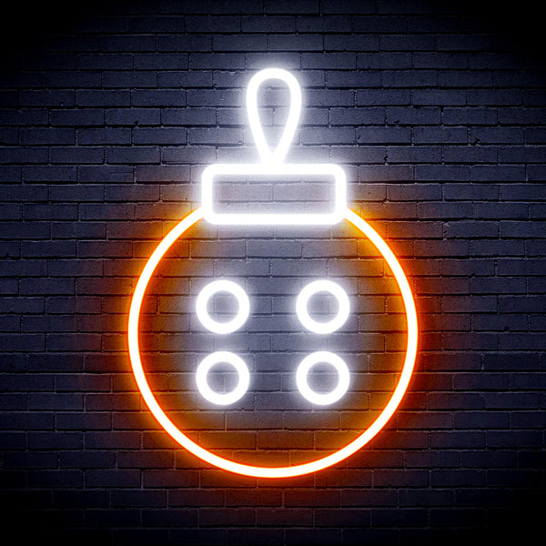 advpro-christmas-tree-ornament-ultra-bright-led-neon-sign-fnu0120 - White & Orange