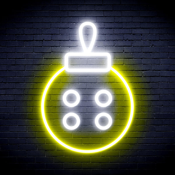 advpro-christmas-tree-ornament-ultra-bright-led-neon-sign-fnu0120 - White & Yellow