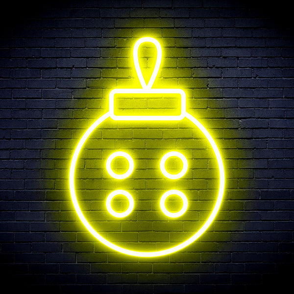 advpro-christmas-tree-ornament-ultra-bright-led-neon-sign-fnu0120 - Yellow