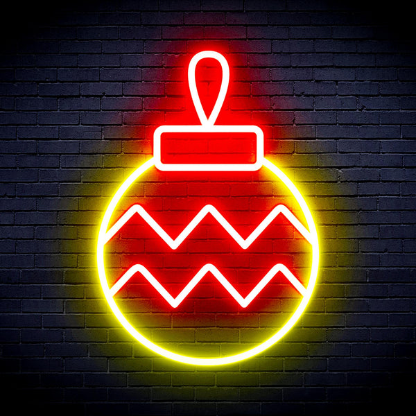 advpro-christmas-tree-ornament-ultra-bright-led-neon-sign-fnu0121 - Red & Yellow