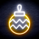advpro-christmas-tree-ornament-ultra-bright-led-neon-sign-fnu0121 - White & Golden Yellow