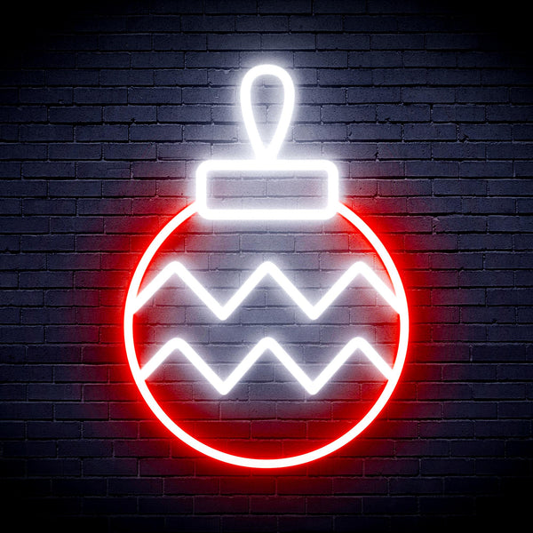 advpro-christmas-tree-ornament-ultra-bright-led-neon-sign-fnu0121 - White & Red