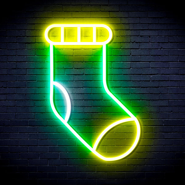 advpro-christmas-sock-ultra-bright-led-neon-sign-fnu0123 - Multi-Color 3