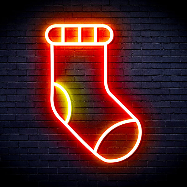 advpro-christmas-sock-ultra-bright-led-neon-sign-fnu0123 - Multi-Color 4