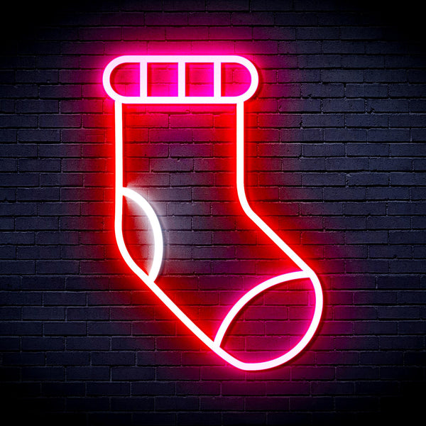advpro-christmas-sock-ultra-bright-led-neon-sign-fnu0123 - Multi-Color 8