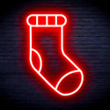 advpro-christmas-sock-ultra-bright-led-neon-sign-fnu0123 - Red