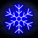 advpro-snowflake-ultra-bright-led-neon-sign-fnu0125 - Blue