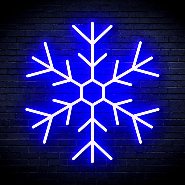 advpro-snowflake-ultra-bright-led-neon-sign-fnu0125 - Blue