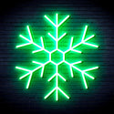 advpro-snowflake-ultra-bright-led-neon-sign-fnu0125 - Green