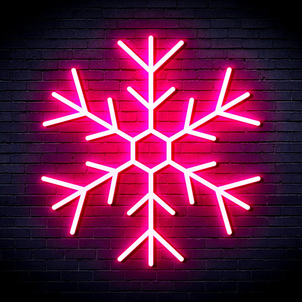 advpro-snowflake-ultra-bright-led-neon-sign-fnu0125 - Pink