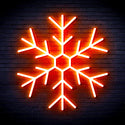 advpro-snowflake-ultra-bright-led-neon-sign-fnu0125 - Orange