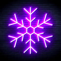 advpro-snowflake-ultra-bright-led-neon-sign-fnu0125 - Purple