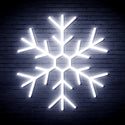advpro-snowflake-ultra-bright-led-neon-sign-fnu0125 - White