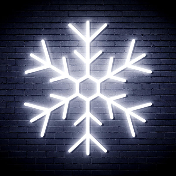 advpro-snowflake-ultra-bright-led-neon-sign-fnu0125 - White