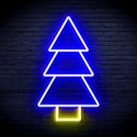 advpro-christmas-tree-ultra-bright-led-neon-sign-fnu0129 - Blue & Yellow