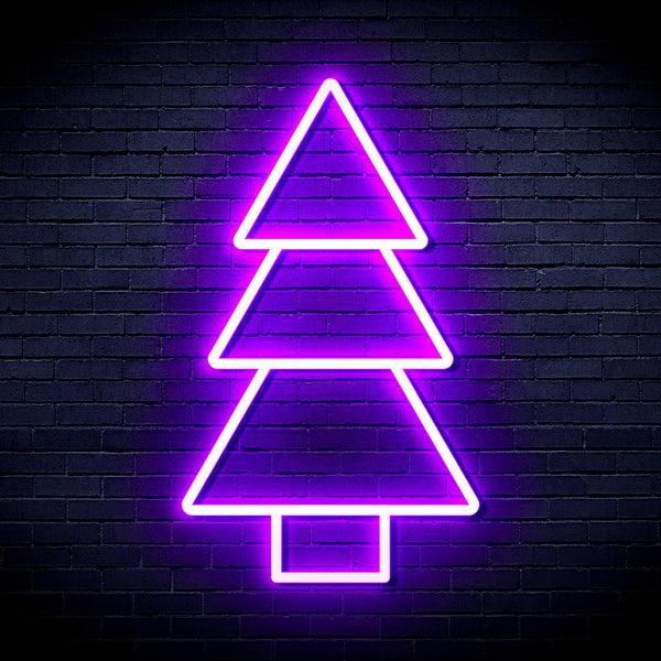 advpro-christmas-tree-ultra-bright-led-neon-sign-fnu0129 - Purple
