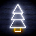 advpro-christmas-tree-ultra-bright-led-neon-sign-fnu0129 - White & Golden Yellow