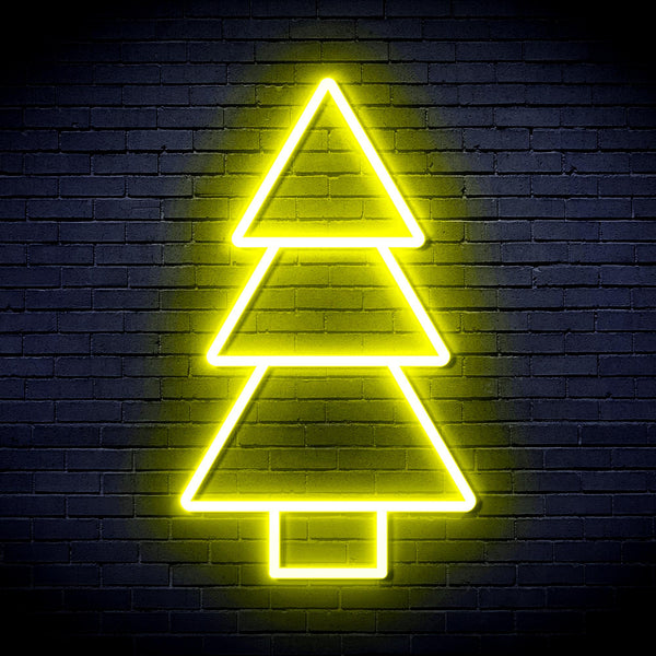advpro-christmas-tree-ultra-bright-led-neon-sign-fnu0129 - Yellow