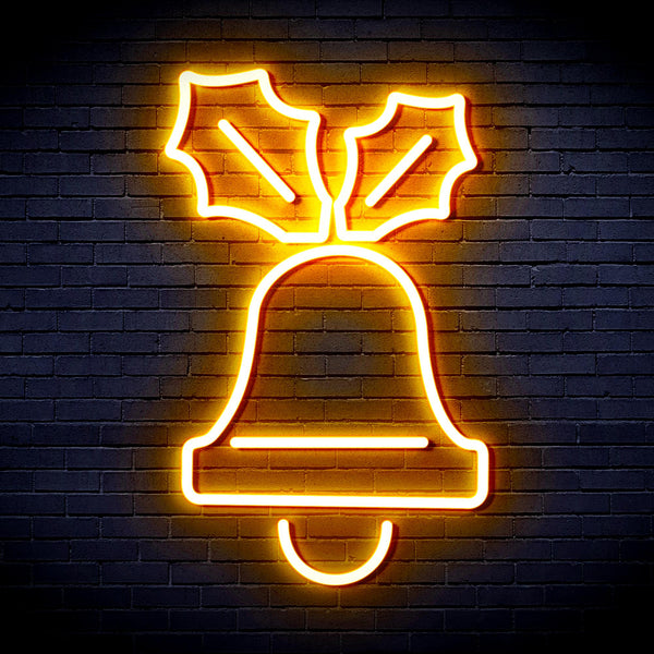 advpro-jingle-bell-ultra-bright-led-neon-sign-fnu0130 - Golden Yellow