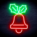 advpro-jingle-bell-ultra-bright-led-neon-sign-fnu0130 - Green & Red