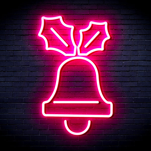 advpro-jingle-bell-ultra-bright-led-neon-sign-fnu0130 - Pink