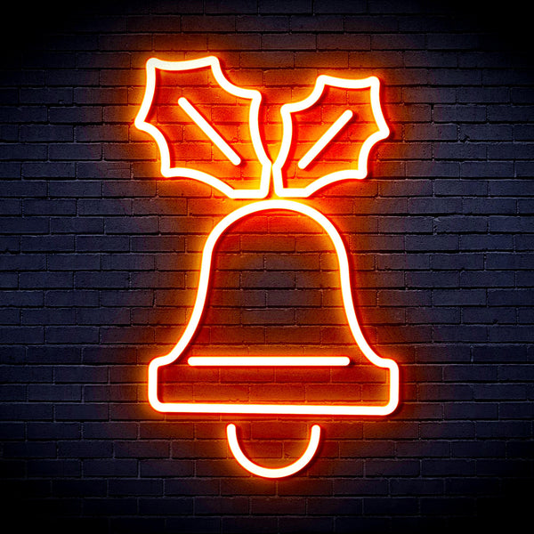 advpro-jingle-bell-ultra-bright-led-neon-sign-fnu0130 - Orange