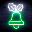 advpro-jingle-bell-ultra-bright-led-neon-sign-fnu0130 - White & Green