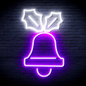 advpro-jingle-bell-ultra-bright-led-neon-sign-fnu0130 - White & Purple