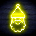 advpro-santa-claus-face-ultra-bright-led-neon-sign-fnu0131 - Yellow