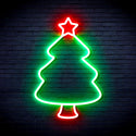 advpro-christmas-tree-ultra-bright-led-neon-sign-fnu0132 - Green & Red