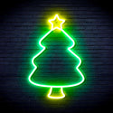 advpro-christmas-tree-ultra-bright-led-neon-sign-fnu0132 - Green & Yellow