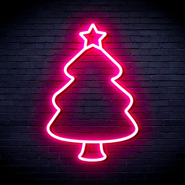 advpro-christmas-tree-ultra-bright-led-neon-sign-fnu0132 - Pink