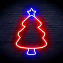 advpro-christmas-tree-ultra-bright-led-neon-sign-fnu0132 - Red & Blue