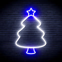 advpro-christmas-tree-ultra-bright-led-neon-sign-fnu0132 - White & Blue