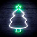 advpro-christmas-tree-ultra-bright-led-neon-sign-fnu0132 - White & Green