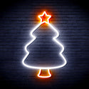 advpro-christmas-tree-ultra-bright-led-neon-sign-fnu0132 - White & Orange