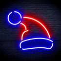 advpro-christmas-hat-ultra-bright-led-neon-sign-fnu0133 - Blue & Red