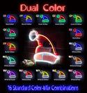 advpro-christmas-hat-ultra-bright-led-neon-sign-fnu0133 - Dual-Color