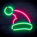 advpro-christmas-hat-ultra-bright-led-neon-sign-fnu0133 - Green & Pink
