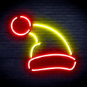 advpro-christmas-hat-ultra-bright-led-neon-sign-fnu0133 - Red & Yellow