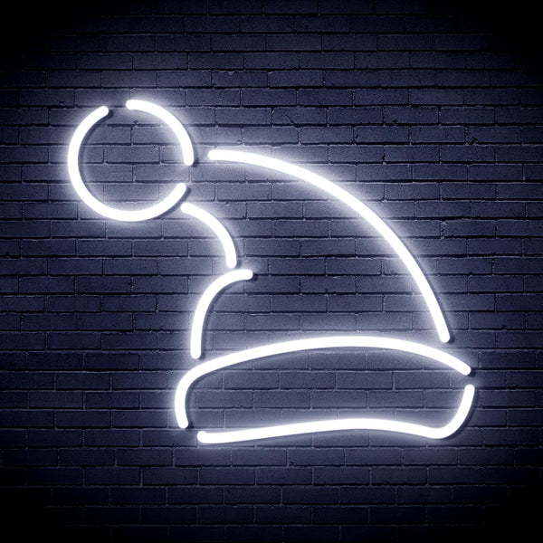 advpro-christmas-hat-ultra-bright-led-neon-sign-fnu0133 - White